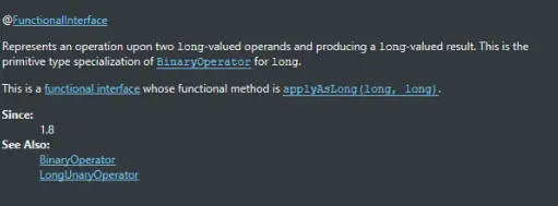 LongBinaryOperatorInterface_Signature_Java8_Techndeck