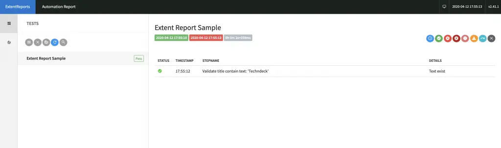 Extent_Report_Detail_Report_Techndeck