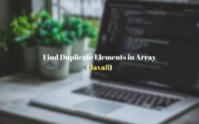 How to find Duplicate Elements in an Array in Java 8